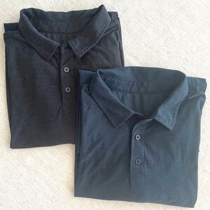 Vuori Strato Tech Polo Shirts Athleisure Activewear Golf Short Sleeve Bundle Lg